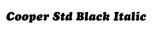cooper black italic font free